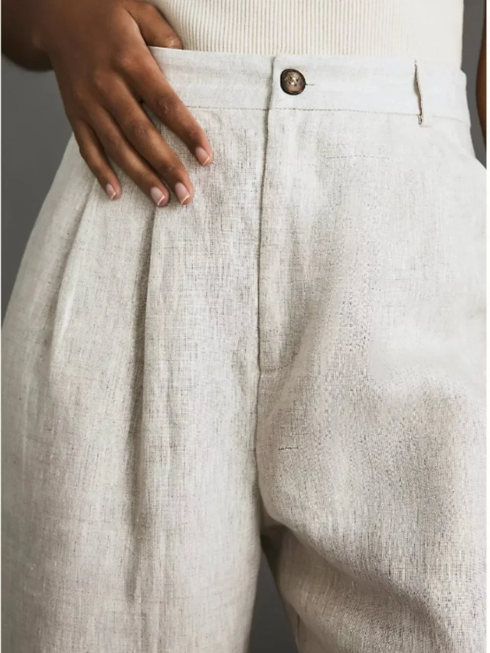 Reformation Mason Linen Pants - Size 4